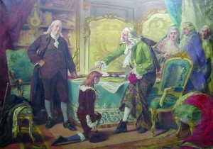 Voltaire blessing Franklin's grandson, in the name of God and Liberty by Pedro Americo c.1889