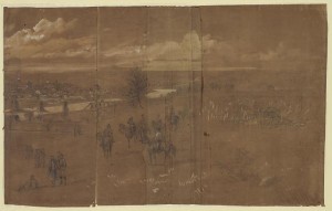 Fredericksburg, VA (by Alfred R. waud, Harper's Weekly, December 20, 1862, pp. 808-809; LOC: LC-DIG-ppmsca-22583)