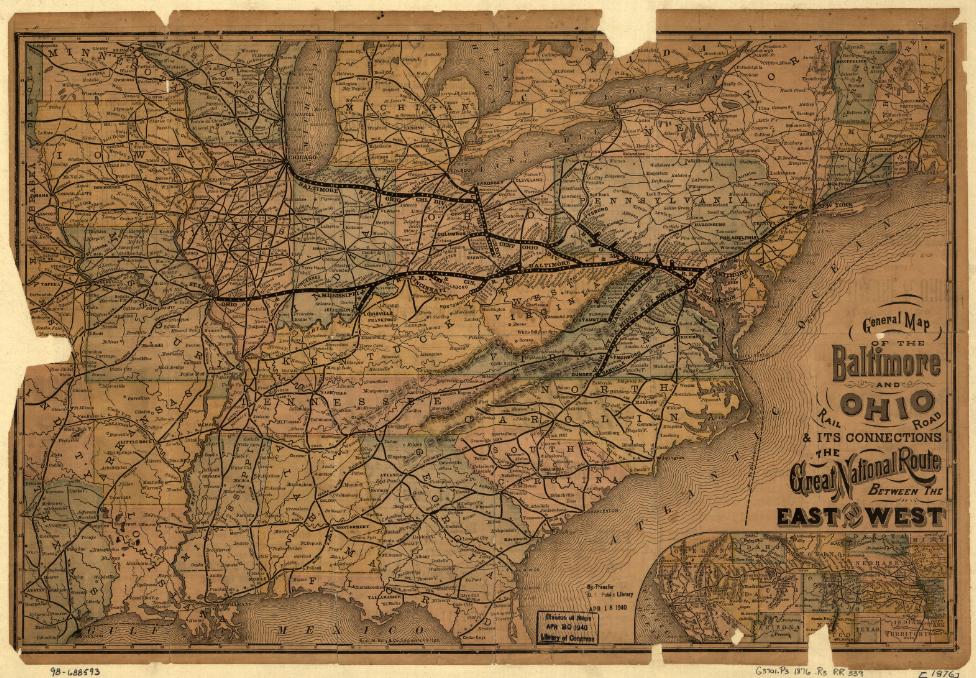 Baltimore & Ohio 1876 (Rand McNally, 1876;  LOC: g3701p rr003390 http://hdl.loc.gov/loc.gmd/g3701p.rr003390)