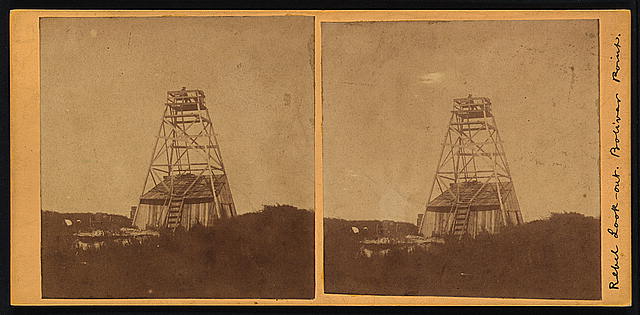 Rebel look-out, Bolivar Point ( between 1863 and 1864; LOC: LC-DIG-stereo-1s01419)