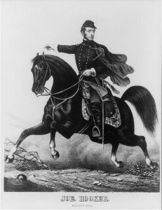 Joe Hooker, Maj. Genl., U.S.A. (between 1862 and 1864; LOC: LC-USZ62-35089)