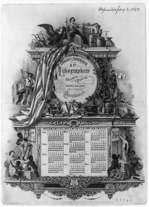 Calendar for 1863 (1862; LOC: LC-USZ62-90749)