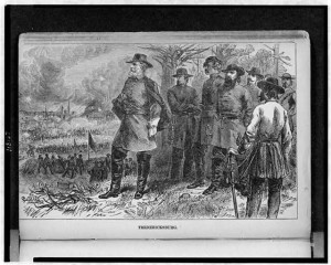 Fredericksburg (Robert E. Lee / by John Esten Cooke. New York : G.W. Dillingham Co., p. 176..1899; LOC:  with his soldiers at Fredericksburg, Virginia. Reproduction Number: LC-USZ62-118167 )