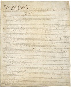 Constitution of the United States page 1