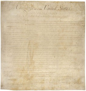 The Bill of Rights, the first ten amendments to the United States Constitution