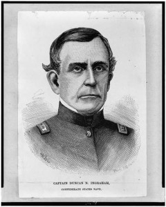 Captain Duncan N. Ingraham, Confederate States Navy, bust portrait, facing front (between 1861 and 1865; LOC: LC-USZ62-113020)