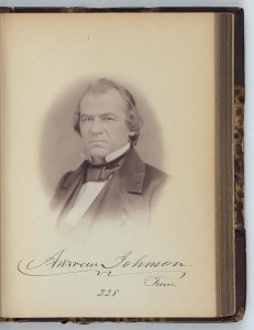 Andrew Johnson, Senator from Tennessee, Thirty-fifth Congress, half-length portrait (by Julian Vannerson, 1859; LOC:  LC-DIG-ppmsca-26767)