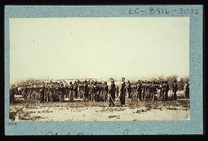 1st U.S. colored infantry (between 1861 and 1865; LOC: LC-USZC2-6431)
