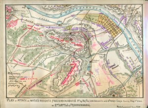 Plan of attack on Marie's Heights, Fredericksburg, Va. or 2nd Battle of Fredericksburg. By Maj. Genl. John Sedgwick with 6th Army Corps, Sunday, May 3rd, 1863.  Sneden, Robert Knox, 1832-1918.  (LOC: gvhs01 vhs00022 http://hdl.loc.gov/loc.ndlpcoop/gvhs01.vhs00022)