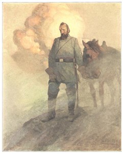 Stonewall Jackson by N.C. Wyeth in THE LONG ROLL BY MARY JOHNSTON, 1911