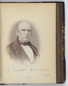 Erastus Corning, Representative from New York, Thirty-fifth Congress, half-length portrait (by Julian Vannerson, 1859; LOC: print : salted paper ; 19.7 x 14.3 cm. Reproduction Number: LC-DIG-ppmsca-26597)