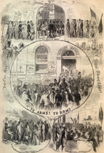 THE INVASION OF THE NORTH—STREET SCENES IN PHILADELPHIA.—SKETCHED BY MR. THOMAS NAST.