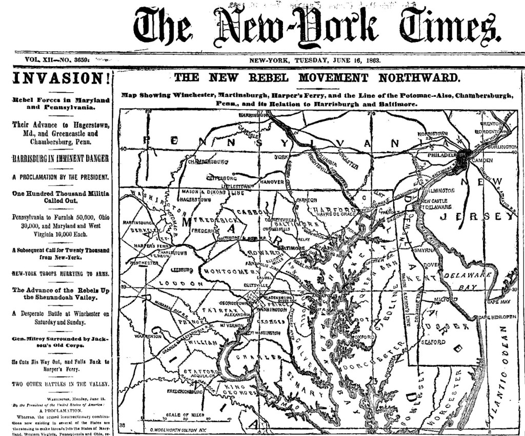 Invasion New York Times 6-16-1863