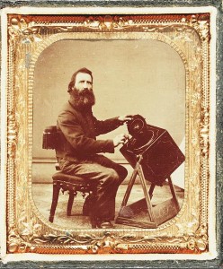 Civil War induction officer with lottery box (ca. 1863; LOC: LC-DIG-ds-00292)
