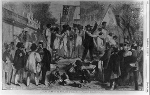 A slave auction at the south (LC-USZ62-2582; LOC: LC-USZ62-2582)