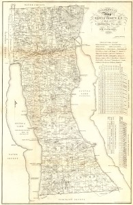 Seneca County map 1850