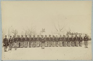 Co. H, 10th Veteran Reserve Corps, Washington, D.C. April, 1865 (photographed 1865, [printed between 1880 and 1889]; LOC: C-DIG-ppmsca-34765)