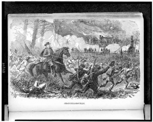 Chancellorsville (Illus. in: Robert E. Lee / by John Esten Cooke. New York : G.W. Dillingham Co., p. 244. 1899; LOC: LC-USZ62-118168)