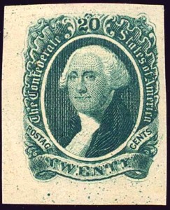 20 cent George Washington CSA stamp