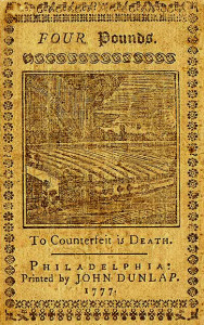 Pennsylvania Four Pound Note 1777