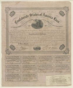 Confederate States of America loan - seven per cent, February 20th 1863 - authorized by the Act of Congress C.S.A. of February 20th 1863 ( Richmond, Va. : Archer & Daly, [1863]; LOC: LC-USZ62-32897)