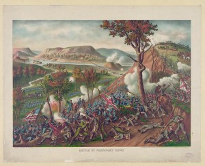 Battle of Missionary Ridge - fought November 23-25, 1863 (byKurz & Allison, c.1886; LOC: LC-DIG-pga-01854)