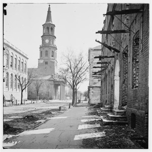 [Charleston, S.C. St. Michael's Church] (by George N. Barnard, April 1865; LOC: LC-DIG-cwpb-03029)