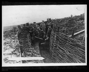 [German military personnal in a trench] (between 1914 and 1918; LOC: LC-USZ62-136101)