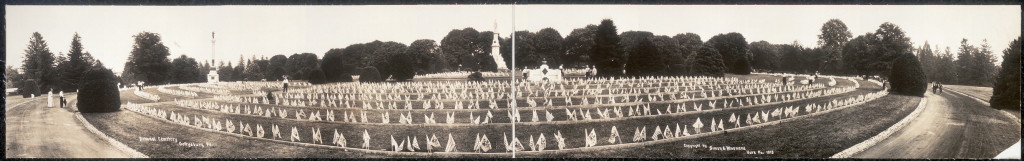 National Cemetery, Gettysburg, Pa. (by Simon & Murnane c.1913; LOC:  PAN US GEOG - Pennsylvania no. 87 (E size) [P&P])
