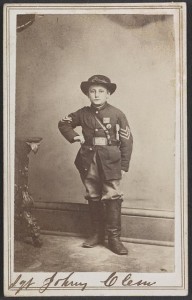 Sgt. Johnny Clem ( Schwing & Rudd, photographers, Army of the Cumberland. 1863; LOC:  LC-DIG-ppmsca-34511)