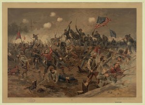 Battle of Spottsylvania [sic ( [Boston] : L. Prang & Co., 1887.)