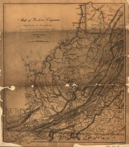 Staunton to Beverly (1862; LOC: http://www.loc.gov/item/99448502/)