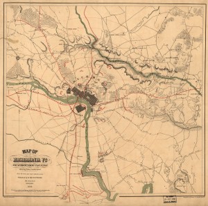 Richmond area 1864 (LOC: http://www.loc.gov/item/99439129/)