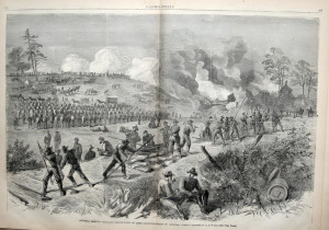 Destruction of Genl. Lees lines of Communication in Virginia by Genl. Wilson (by Alfred R. Waud, 1864 June 20-25 in Harper's Weekly July 30, 1864)