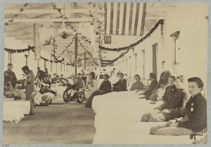 A Ward in Armory Square Hospital, Washington, D.C. (photographed between 1861 and 1865, printed between 1880 and 1889; LOC: LC-DIG-ppmsca-33750)