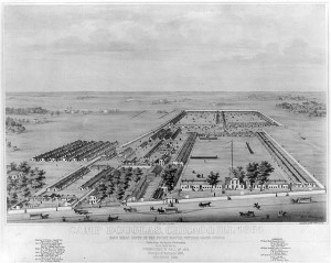 Camp Douglas, Chicago, Ill. 1864 (LOC: LC-USZ62-15612)