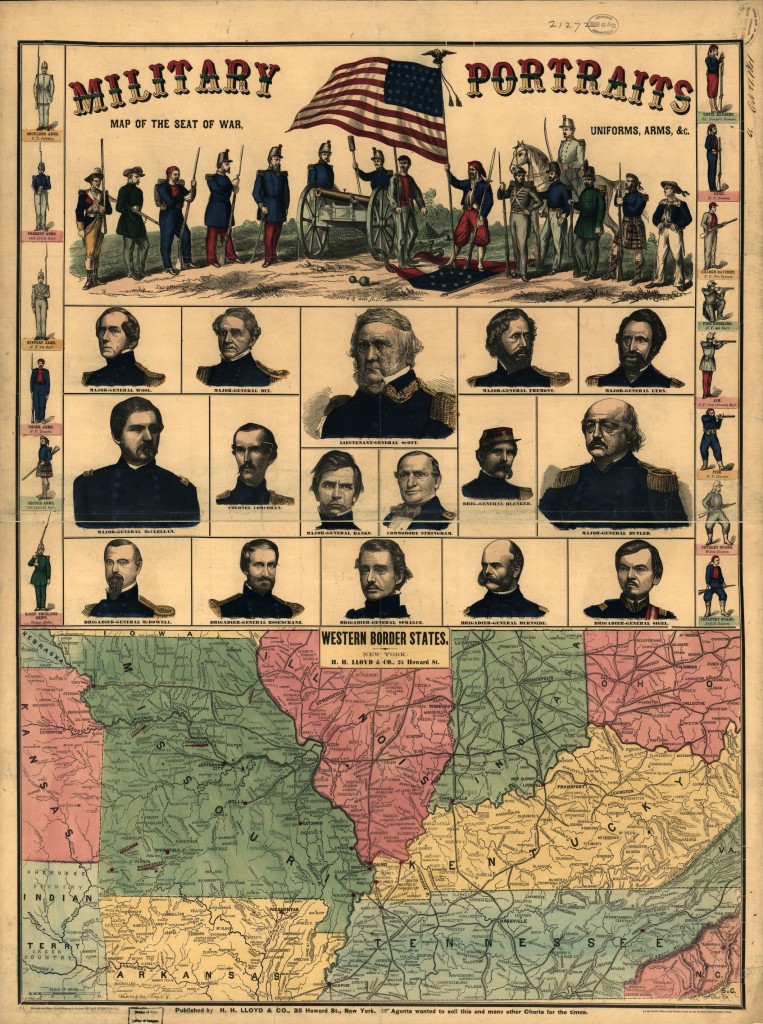 Western border states (c.1861)LOC: http://www.loc.gov/item/99447025/)