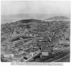 Telegraph Hill from the Russian Hill, San Francisco