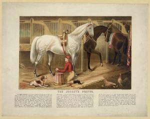 The jockey's prayer (.Y. : Rae Smith, printer, c1868.; LOC:  LC-DIG-pga-03323)