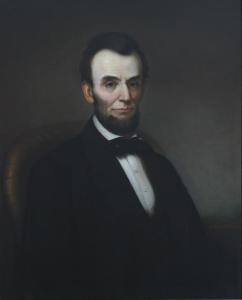 Abraham Lincoln portrait in the Lincoln room, Blair House, located across from the White House, Washington, D.C. (photo by Carol M. Highsmith, 2007; LOC: LC-DIG-highsm-03733)