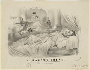 Abraham's dream!--"Coming events cast their shadows before" (by Louis Maurer,  [New York] : Published by Currier & Ives, 152 Nassau St. N.Y., c1864; LOC: LC-DIG-ppmsca-19400)