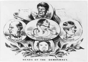 Heads of the democracy (1864; LOC: LC-USZ62-91441)
