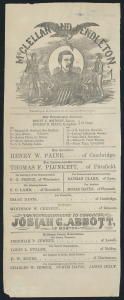 McClellan Mass ticket (J. E. Farwell & Co., Boston, Massachusetts, 1864 ; LOC: http://www.loc.gov/item/scsm000294/)