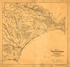 approaches to Wilmington NC 1864 ( Map of the coast of North Carolina from Cape Lookout to Cape Fear. ; LOC: http://www.loc.gov/item/99447484/)