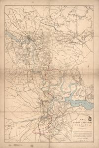 Rich-Pete December 1864 ("Map of the neighbourhood of Richmond and Petersburg, Virginia. " Shows confederate and federal positions as of December, 1864. LOC: http://www.loc.gov/item/97684234/)