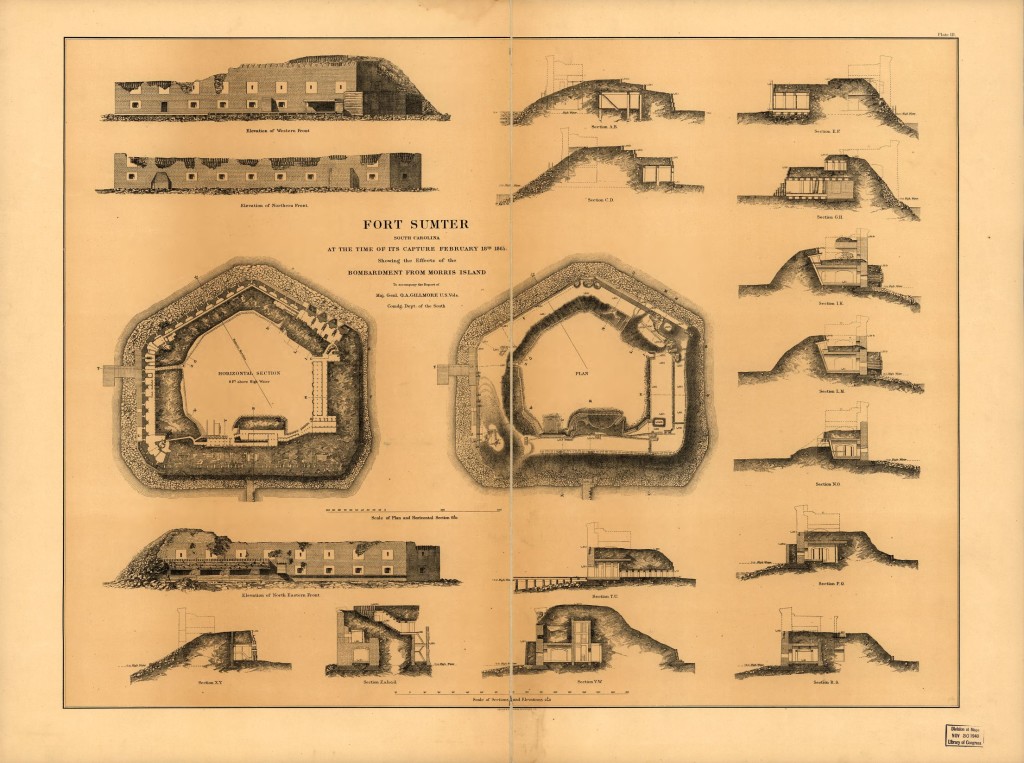 Fort Sumter 2-18-1865 (LOC: http://www.loc.gov/item/99448802/)