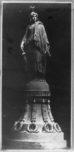 Capitol Dome, Statue of Freedom model ( 1863 December 2; LOC: LC-USZ62-86291)