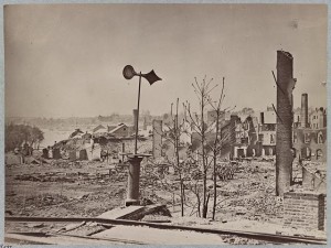 Ruins near arsenal and Tredegar Iron Works, Richmond, Va., April, 1865 (photographed 1865, [printed between 1880 and 1889]; LOC: LC-DIG-ppmsca-34936)