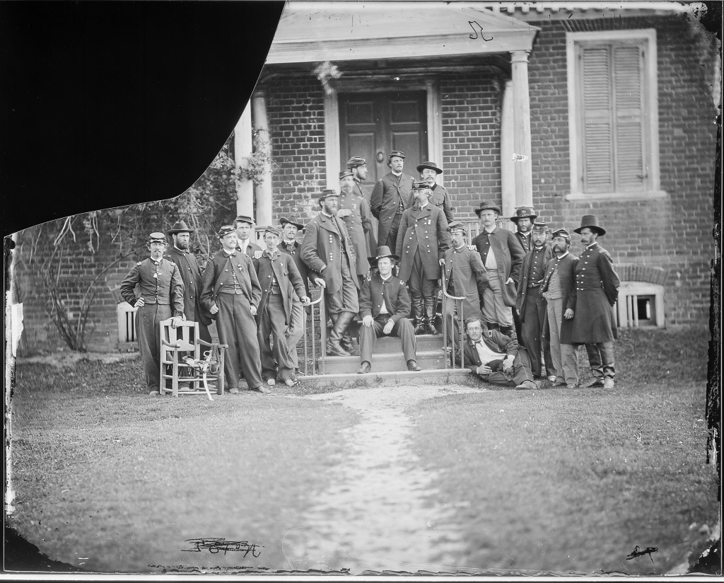 General Godfrey Weitzel and Staff of Ninteen. (https://www.flickr.com/photos/usnationalarchives/3995295013/)