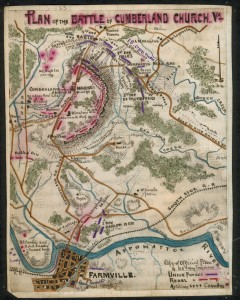 Farmville (Plan of the Battle of Cumberland Church, Va. ; LOC: http://www.loc.gov/item/gvhs01.vhs00192/)